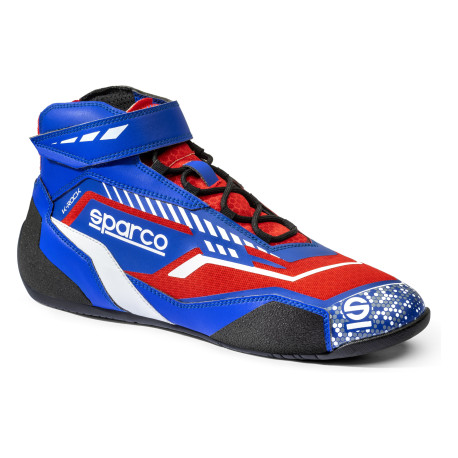 Shoes Karting shoes Sparco K-ROCK, cyan/red | races-shop.com