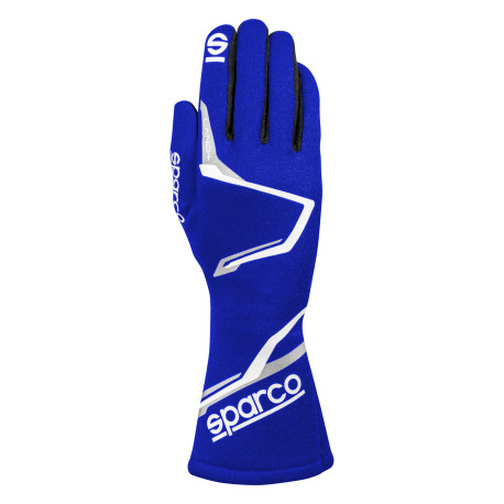 Gloves FIA race gloves Sparco LAND+ 2025 (internal stitching), blue | races-shop.com