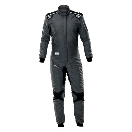 Suits FIA racing suit OMP ONE EVO Air, grey/black | races-shop.com