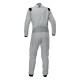 Suits FIA racing suit OMP ONE-S Air, silver/black | races-shop.com