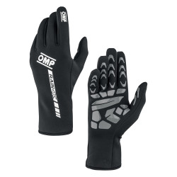 Karting gloves OMP RAIN-K my2026, black