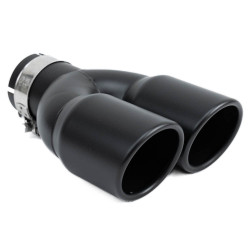 Exhaust tip RACES INOX 2x89mm, input 76mm - Matt