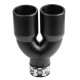 UNIVERSAL TIP Exhaust tip RACES INOX 2x101mm, input 63mm - Matt | races-shop.com