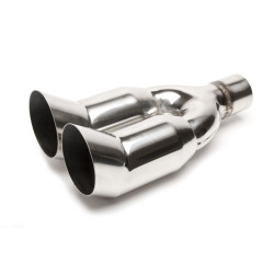 TA-TECHNIX stainless steel exhaust tip, 2× 89 mm DTM