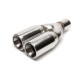 Two outputs TA-TECHNIX stainless steel exhaust tip, 2× 89 mm | races-shop.com