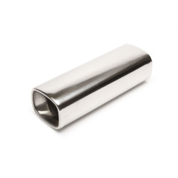TA-TECHNIX stainless steel exhaust tip (square, straight), 80 mm