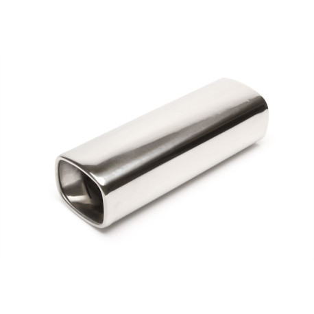 With one outlet TA-TECHNIX stainless steel exhaust tip (square, straight), 80 mm | races-shop.com