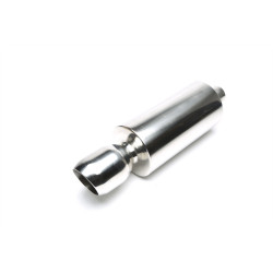 TA-TECHNIX universal stainless steel rear silencer, 110 mm
