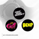 steering wheels 3 spoke steering wheel RACES Beep, 350mm, polyurethane, flat, black | races-shop.com