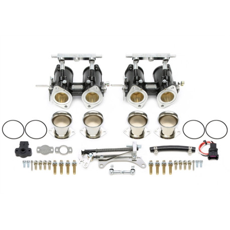 Throttles TA-TECHNIX single throttle body kit DCOE 40, black | races-shop.com