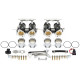 Throttles TA-TECHNIX single throttle body kit DCOE 45, black | races-shop.com
