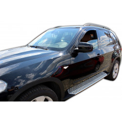 Window deflectors for BMW X5 (E70) 5D 2007-2011 2pcs (front) DAMAGED