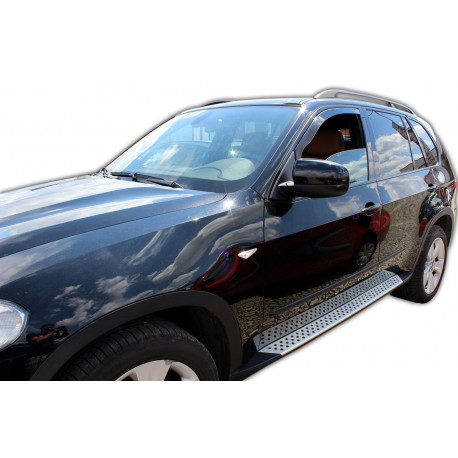 Outlet Window deflectors for BMW X5 (E70) 5D 2007-2011 2pcs (front) DAMAGED | races-shop.com