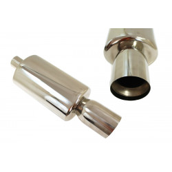 Muffler RACES 84, inlet/outlet 2,5" (63mm)