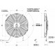 Fans 24V Universal electric fan SPAL 305mm - suction, 24V | races-shop.com