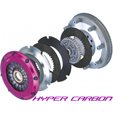 Clutches and flywheels Exedy Racing Clutch Kit Exedy Racing Carbon-D Twin Carbon, Sprung | races-shop.com