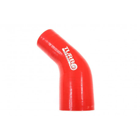 Elbows 45° reductive Silicone elbow reducer 45°, 57mm (2,25") to 70mm (2,75") | races-shop.com