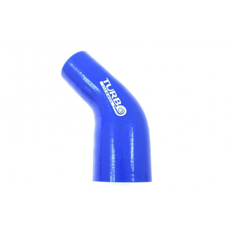Elbows 45° reductive Silicone elbow reducer 45°, 76mm (3") to 83mm (3,27") | races-shop.com