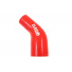 Elbows 45° reductive Silicone elbow reducer 45°, 76mm (3") to 102mm (4") | races-shop.com