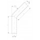 Elbows 45° reductive Silicone hose elbow reducer 45° - 76mm (3") to 89mm (3,5") | races-shop.com