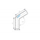 Elbows 67° Silicone hose elbow 67° - 67mm (2,64") | races-shop.com