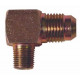 Fittings reducers 90° male/male Stainless steel Reducer connector 90° - Sytec 1/8 NPT to AN6, AN8 | races-shop.com