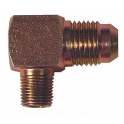 Stainless steel Reducer connector 90° - Sytec 1/8 NPT to AN6, AN8