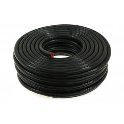 Silicone braided vacuum hose 12mm, black
