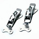 Bonnet pins Chrome plated small lockable with padlock eye | races-shop.com