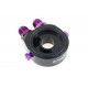 Oil filter adapters The oil filter adapter input/output AN8 black | races-shop.com