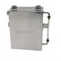 Oil catch tank REDSPEC with two AN6 outputs - capacity 2l