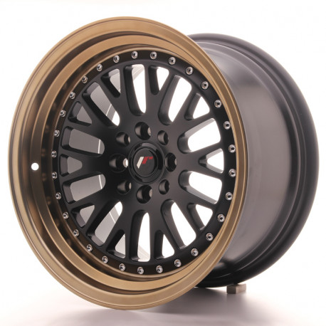 Aluminium wheels JR Wheel JR10 16x9 ET20 4x100/108 Black face + Bronze lip | races-shop.com