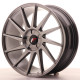 Aluminium wheels JR Wheel JR22 18x7,5 ET35-40 5H Blank Hyper Black | races-shop.com