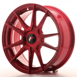 JR Wheel JR21 17x7 ET25-40 Blank Platinum Red