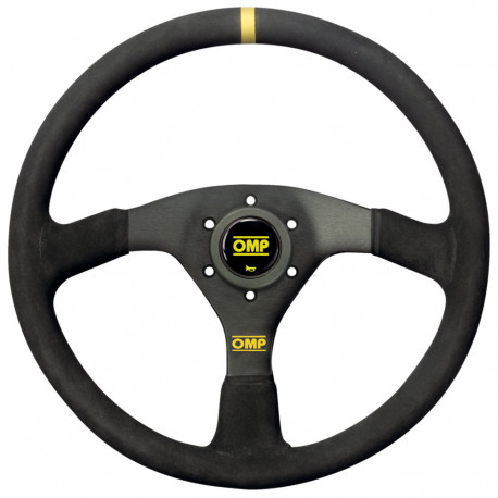 steering wheels 3 spokes steering wheel OMP VELOCITA , 380mm suede, Flat | races-shop.com