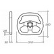 steering wheels 3 spoke steering wheel OMP Kubic, 310mm, suede, flat, black/yellow | races-shop.com