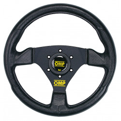 3 spokes steering wheel OMP Trecento, 300mm Polyurethane, Flat