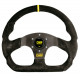 steering wheels 3 spokes steering wheel OMP Super Quadro, 330x290mm suede, Flat | races-shop.com