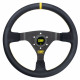 3 spokes steering wheel OMP WRC, 350mm Leather, 70mm