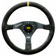 Promotions 3 spokes steering wheel OMP Velocita Superleggero, 350mm suede, Flat | races-shop.com