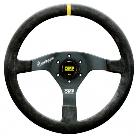 Promotions 3 spokes steering wheel OMP Velocita Superleggero, 350mm suede, Flat | races-shop.com