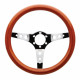 steering wheels 3 spokes steering wheel OMP Mugello, 350mm Wood, Flat | races-shop.com
