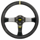 steering wheels 3 spokes steering wheel OMP Carbon D, 350mm suede, 95mm | races-shop.com