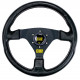 steering wheels 3 spoke steering wheel OMP RACING GP, 330mm, polyurethane, flat, black | races-shop.com
