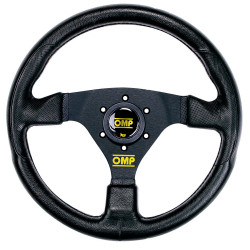 3 spokes steering wheel OMP RACING GP, 330mm Polyurethane, Flat