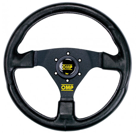 steering wheels 3 spoke steering wheel OMP RACING GP, 330mm, polyurethane, flat, black | races-shop.com