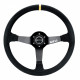 steering wheels 3 spokes steering wheel Sparco R368, 380mm suede, 65mm | races-shop.com