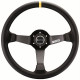 steering wheels 3 spokes steering wheel Sparco R345, 350mm Leather, 63mm | races-shop.com