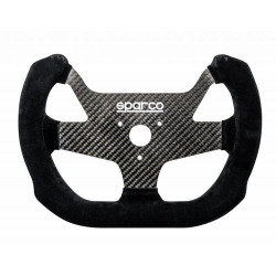 5 spoke steering wheel Sparco F-10 C, 270mm, suede, flat, black/carbon