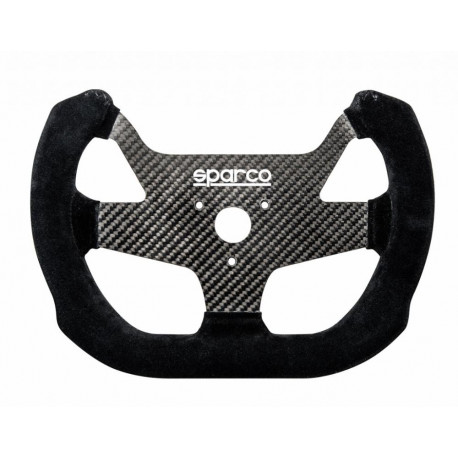 steering wheels 5 spoke steering wheel Sparco F-10 C, 270mm, suede, flat, black/carbon | races-shop.com